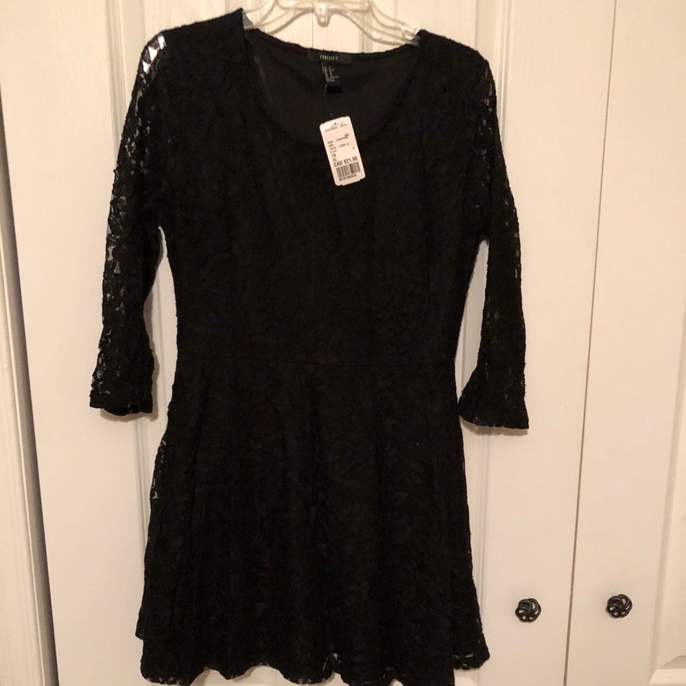 Pretty black lace dress